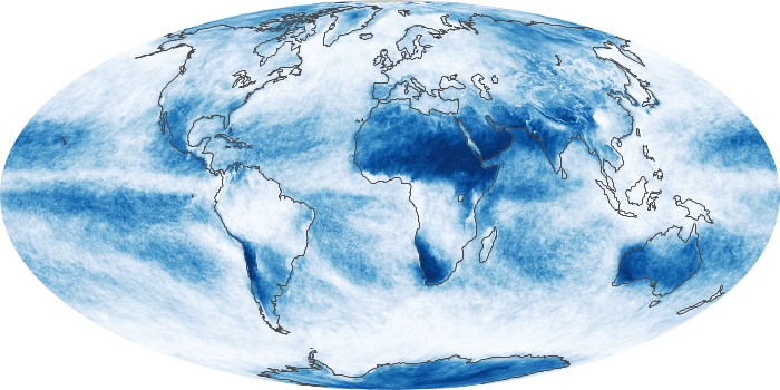 Global Map Cloud Fraction Image 70