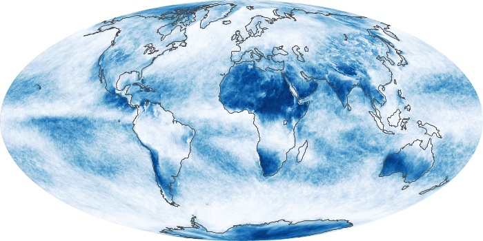 Global Map Cloud Fraction Image 7