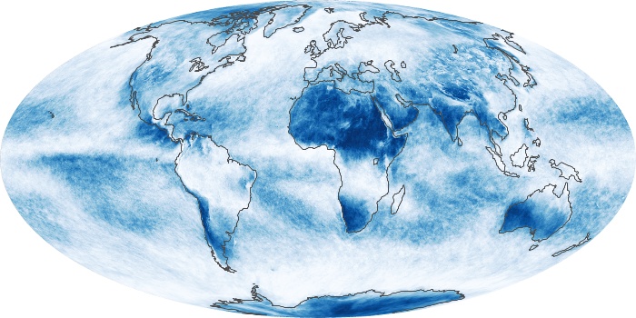 Global Map Cloud Fraction Image 84