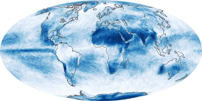 Global Map Cloud Fraction Image 86