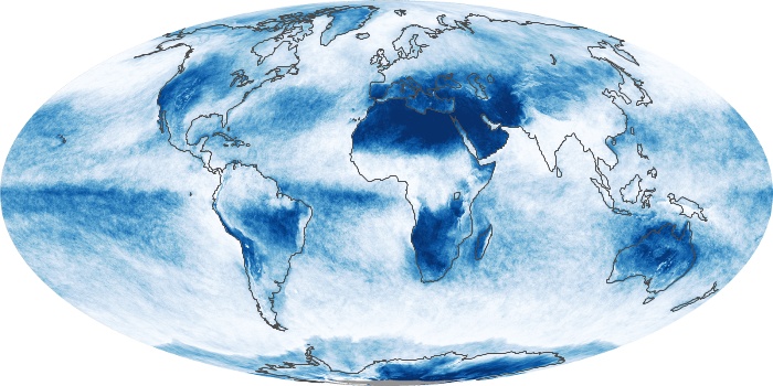 Global Map Cloud Fraction Image 90