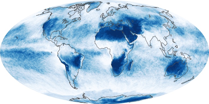 Global Map Cloud Fraction Image 90