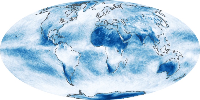 Global Map Cloud Fraction Image 95