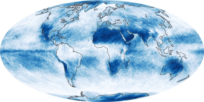 Global Map Cloud Fraction Image 70
