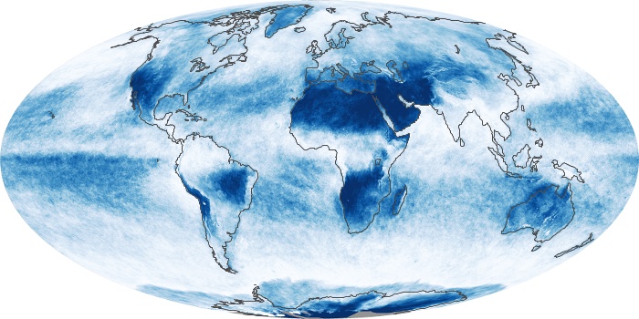 Global Map Cloud Fraction Image 100