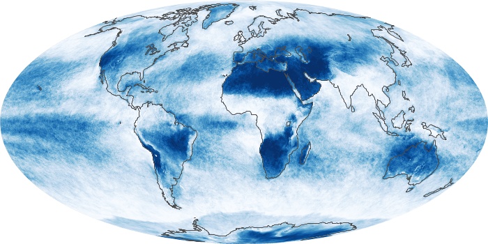 Global Map Cloud Fraction Image 75