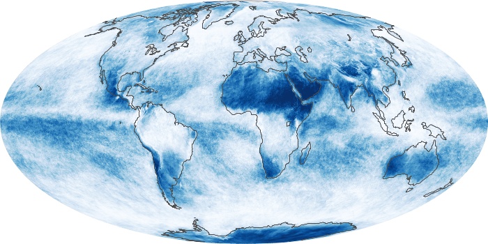 Global Map Cloud Fraction Image 107