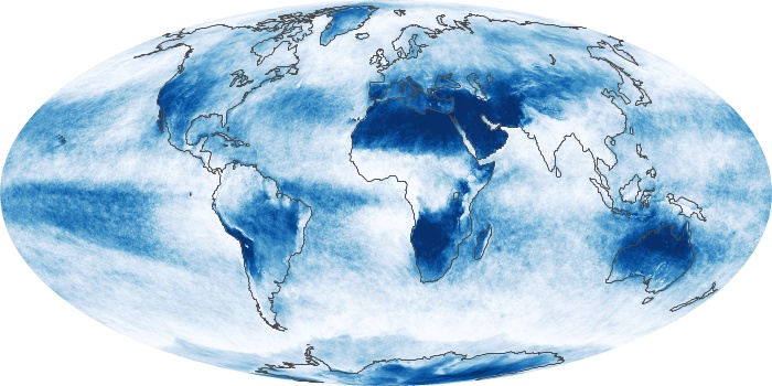 Global Map Cloud Fraction Image 87