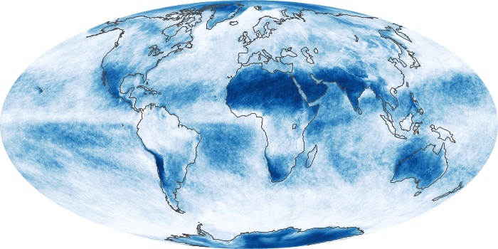 Global Map Cloud Fraction Image 45