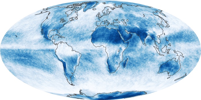 Global Map Cloud Fraction Image 64