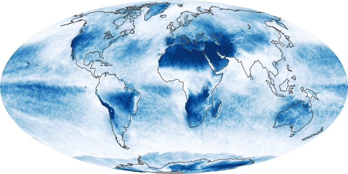 Global Map Cloud Fraction Image 125