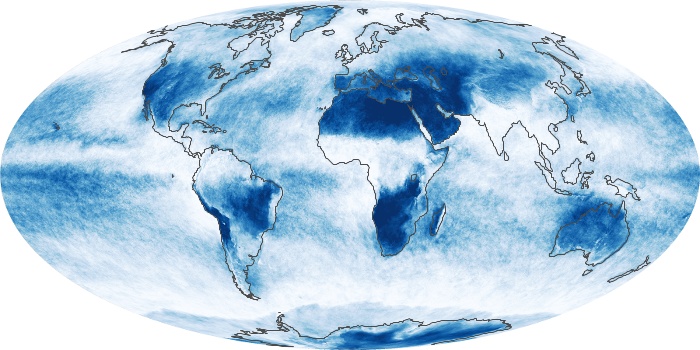 Global Map Cloud Fraction Image 98