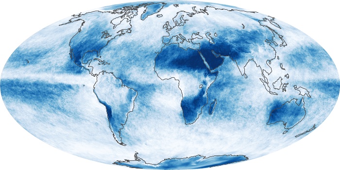 Global Map Cloud Fraction Image 128