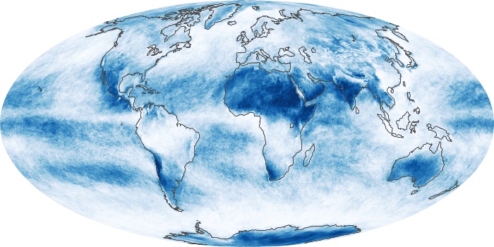 Global Map Cloud Fraction Image 55