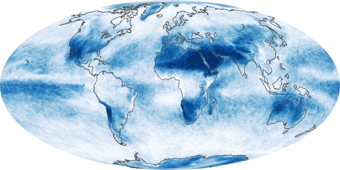 Global Map Cloud Fraction Image 64