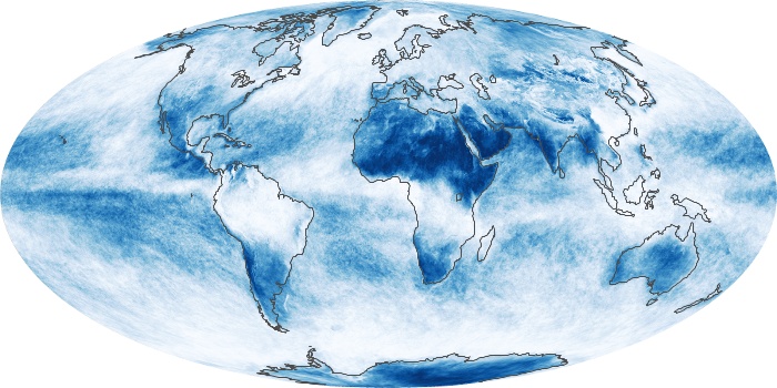 Global Map Cloud Fraction Image 85