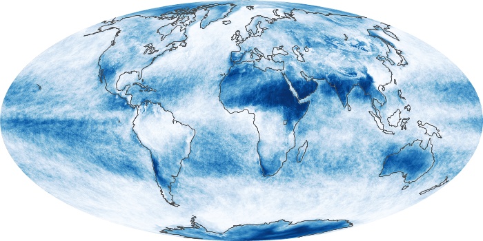 Global Map Cloud Fraction Image 86