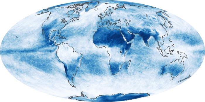 Global Map Cloud Fraction Image 69