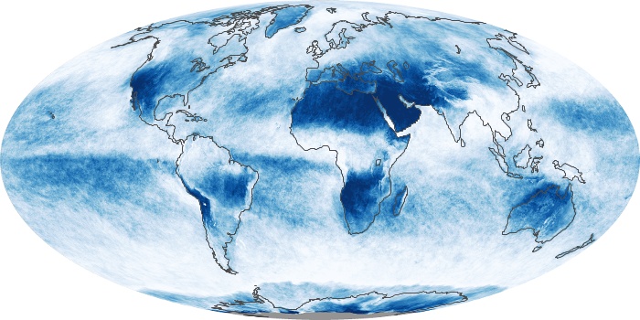 Global Map Cloud Fraction Image 120