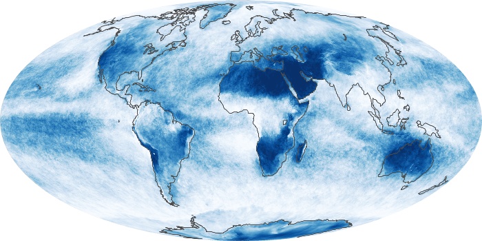 Global Map Cloud Fraction Image 152