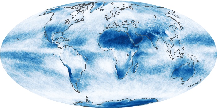 Global Map Cloud Fraction Image 95