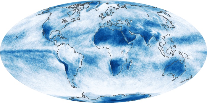 Global Map Cloud Fraction Image 100