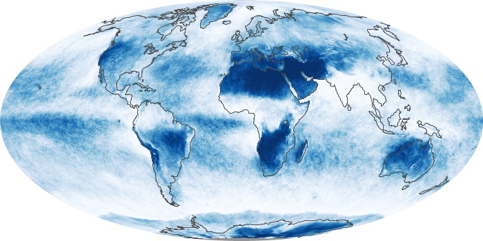 Global Map Cloud Fraction Image 85