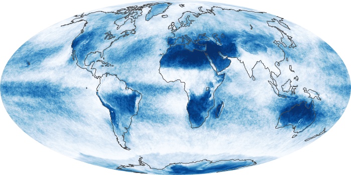 Global Map Cloud Fraction Image 134
