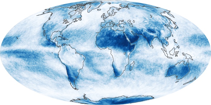 Global Map Cloud Fraction Image 90