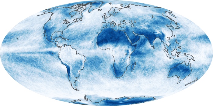 Global Map Cloud Fraction Image 170