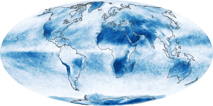 Global Map Cloud Fraction Image 171