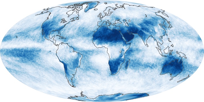 Global Map Cloud Fraction Image 100