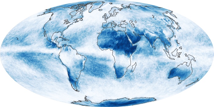 Global Map Cloud Fraction Image 180