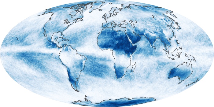 Global Map Cloud Fraction Image 121