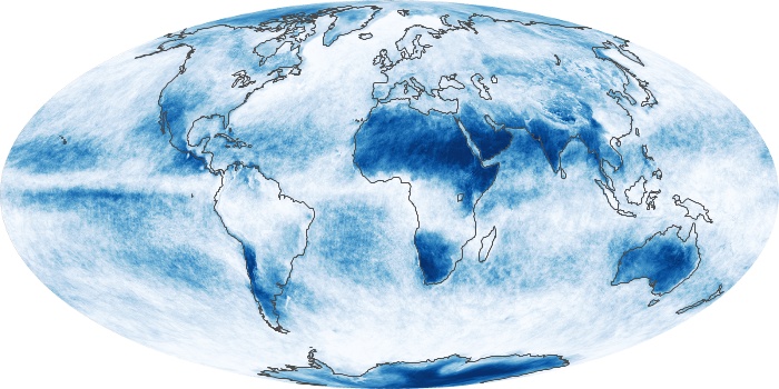 Global Map Cloud Fraction Image 180