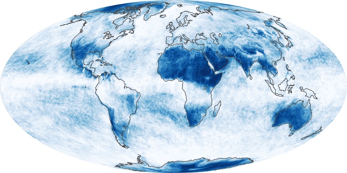 Global Map Cloud Fraction Image 134