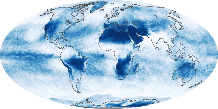 Global Map Cloud Fraction Image 121