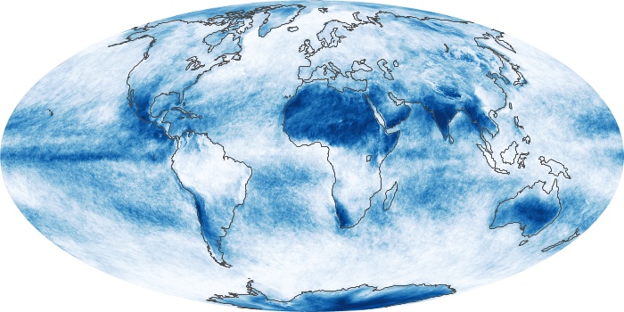 Global Map Cloud Fraction Image 128