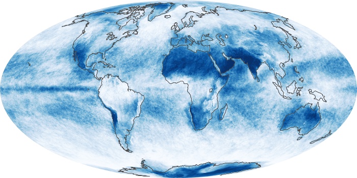 Global Map Cloud Fraction Image 206