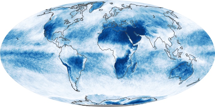 Global Map Cloud Fraction Image 180