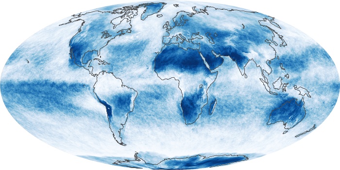 Global Map Cloud Fraction Image 219