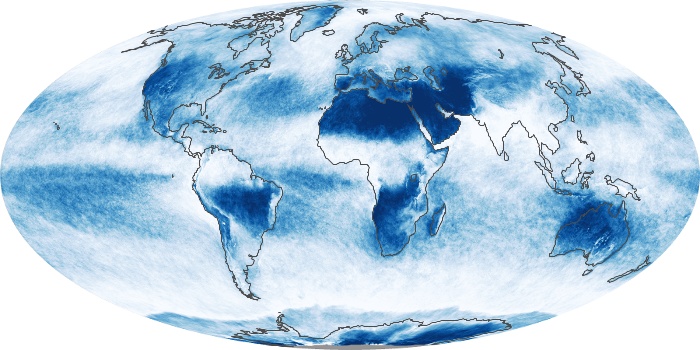 Global Map Cloud Fraction Image 145