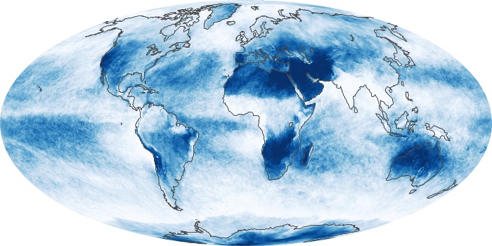 Global Map Cloud Fraction Image 222