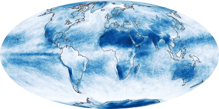 Global Map Cloud Fraction Image 154
