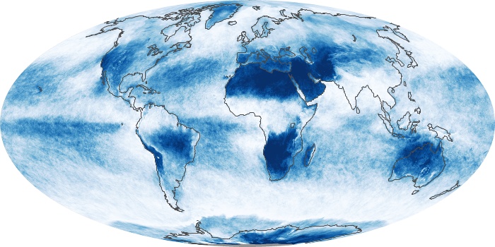 Global Map Cloud Fraction Image 157