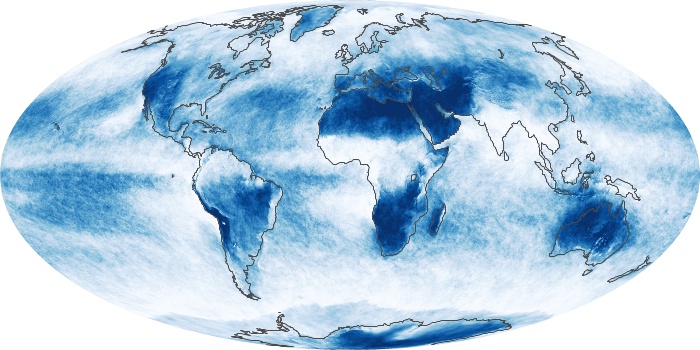 Global Map Cloud Fraction Image 235