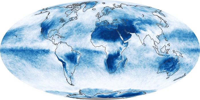 Global Map Cloud Fraction Image 245