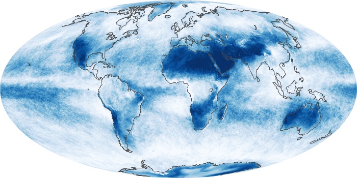 Global Map Cloud Fraction Image 172