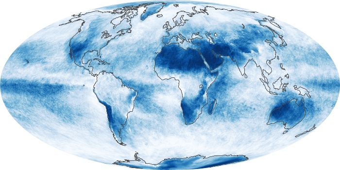 Global Map Cloud Fraction Image 184