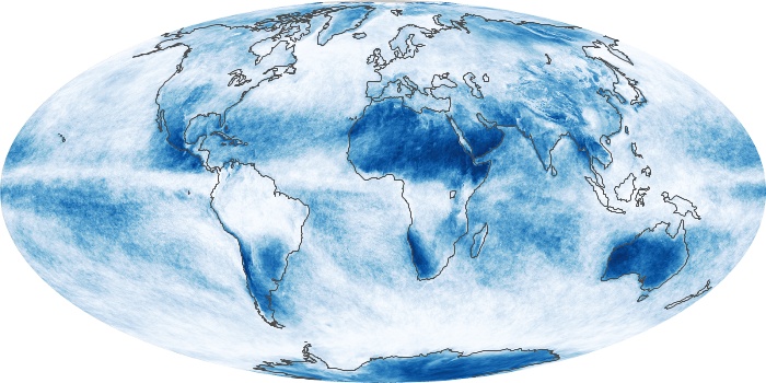 Global Map Cloud Fraction Image 262